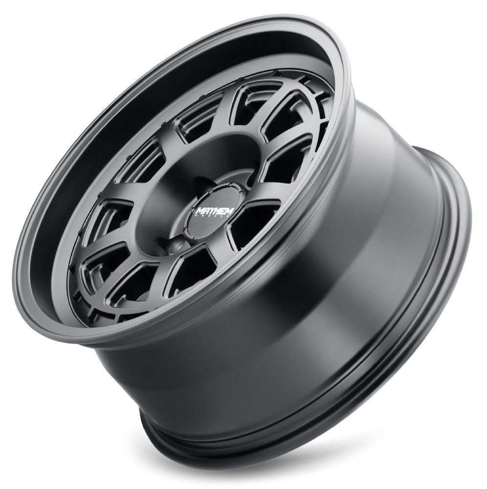 17x8.5 Mayhem Voyager 8303MB Matte Black (Flow Formed) 6x5.5/139.7 0mm