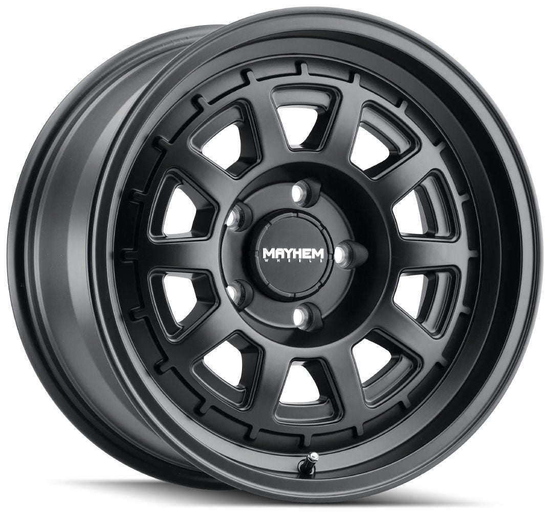 17x8.5 Mayhem Voyager 8303MB Matte Black (Flow Formed) 6x5.5/139.7 0mm