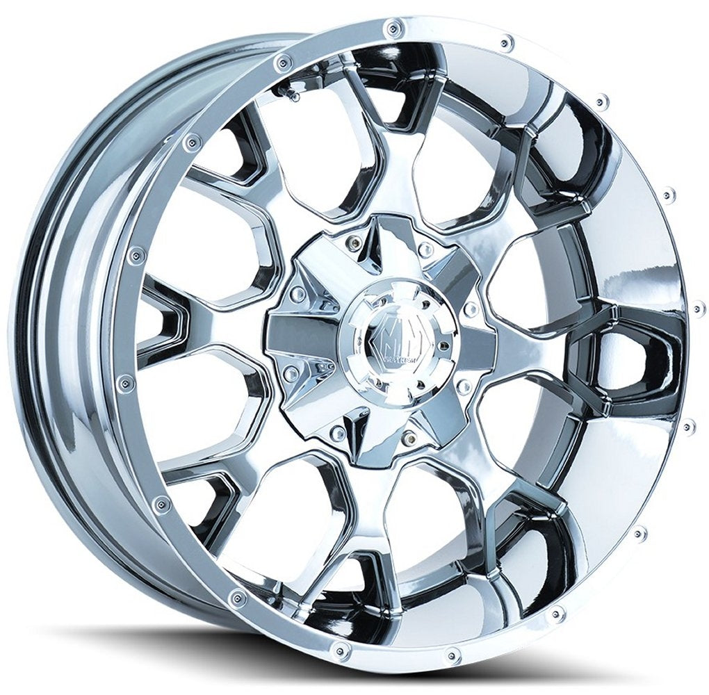 18x9 Mayhem Warrior 8015C Chrome 5x4.5/114.3 5x5/127 18mm