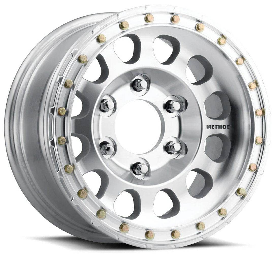 17x9 Method Race MR103 Beadlock Raw Machined 5x5.5/139.7 -12mm - Flex Offroad