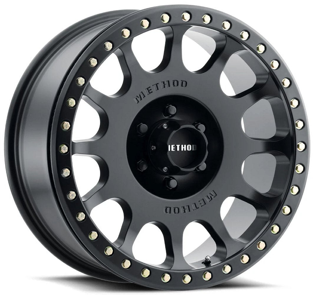 17x8.5 Method Race MR105 Beadlock Matte Black 6x135 0mm