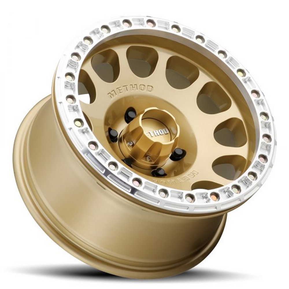 17x9 Method Race MR105 V3 Gold 6x5.5/139.7 -38mm - Flex Offroad