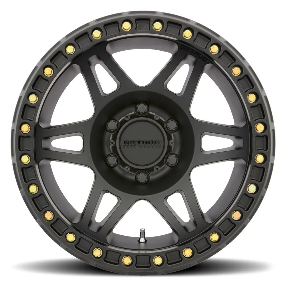 17x9 Method Race MR106 Beadlock Matte Black 6x5.5/139.7 -44mm - Flex Offroad