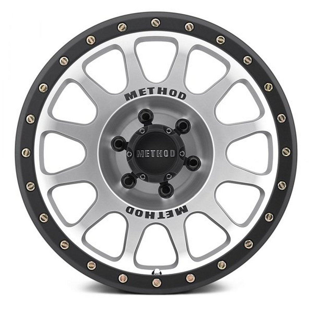 18x9 Method Race MR305 NV Matte Black w/ Machined Face & Street Lock Lip 5x150 25mm - Flex Offroad