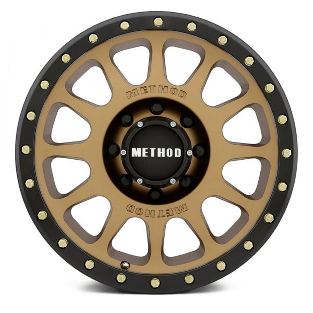 20x10 Method Race MR305 NV Bronze w/ Matte Black Street Lock Lip 8x170 -18mm