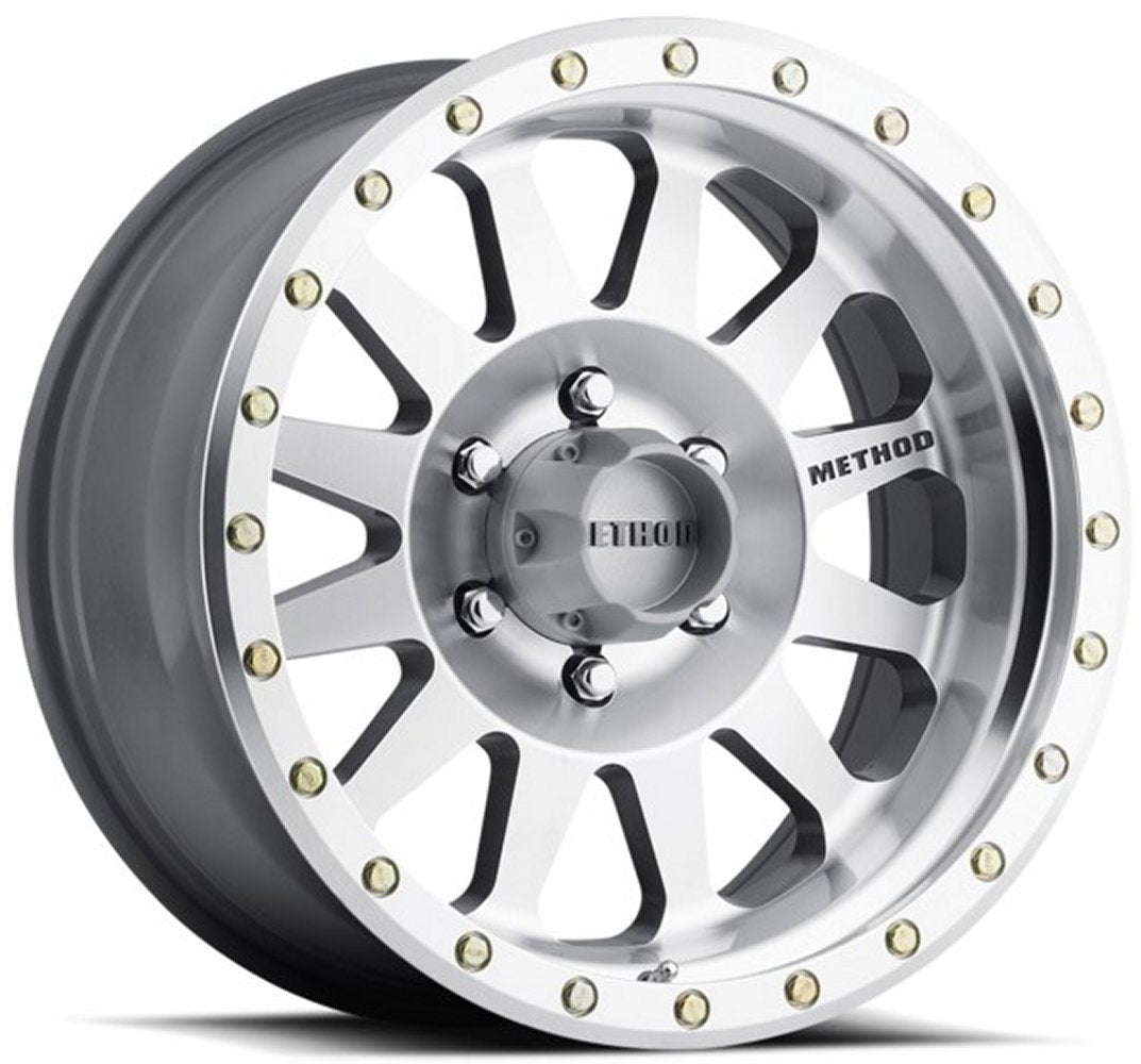 17x8.5 Method Race MR304 Double Standard Machined w/ Clear Coat 8x170 0mm