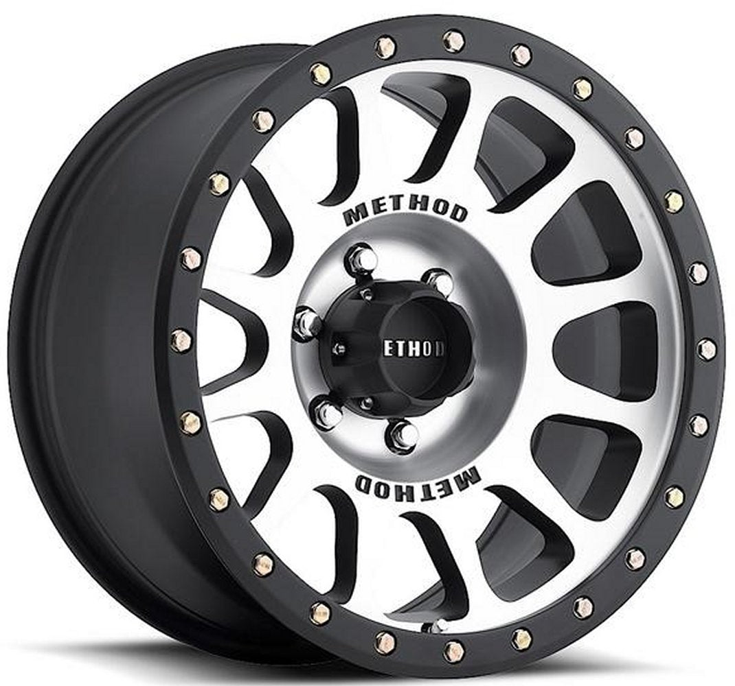 18x9 Method Race MR305 NV Matte Black w/ Machined Face & Street Lock Lip 5x150 25mm - Flex Offroad