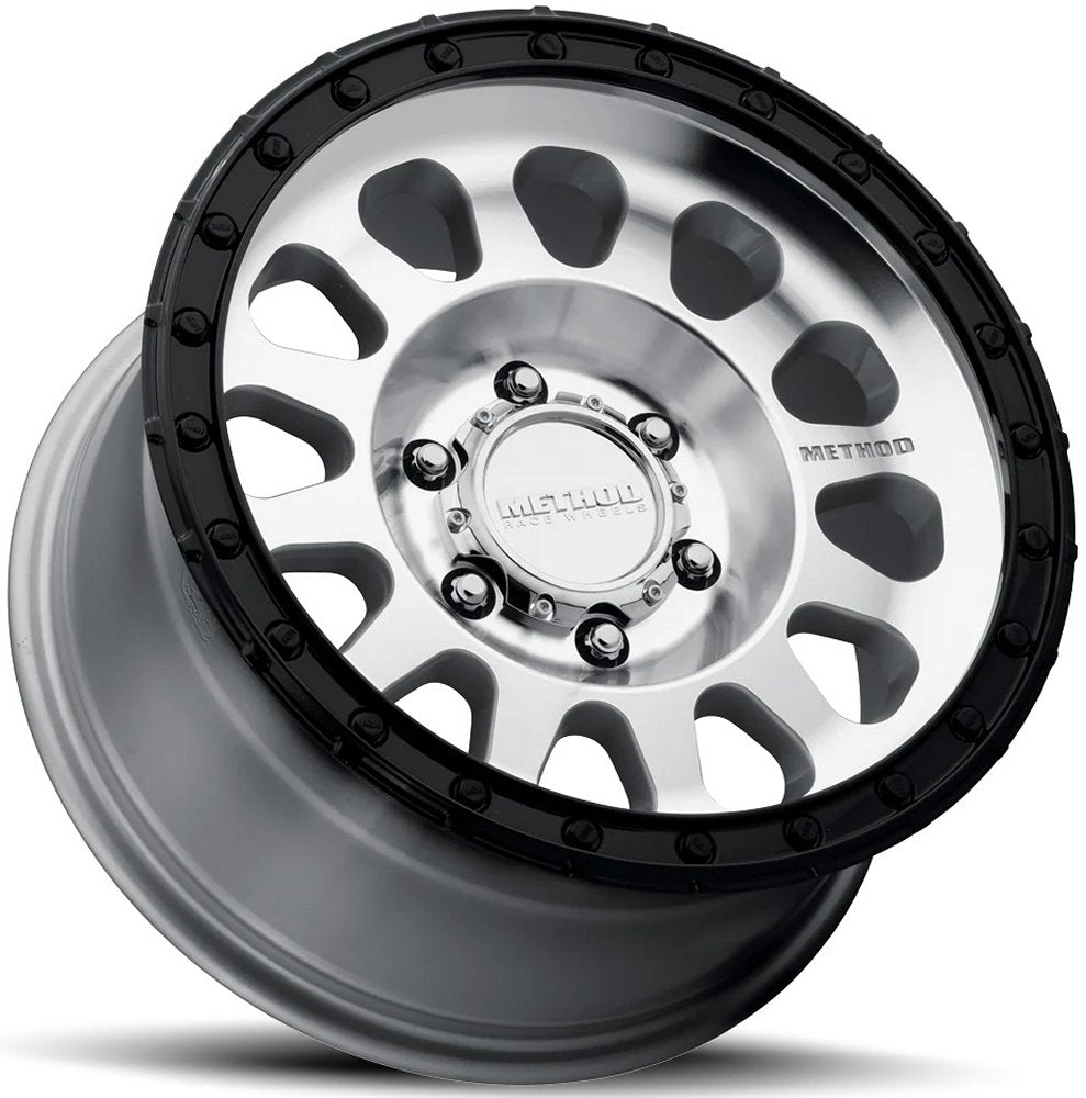 18x9 Method Race MR315 Machined w/ Gloss Black Lip 8x180 18mm