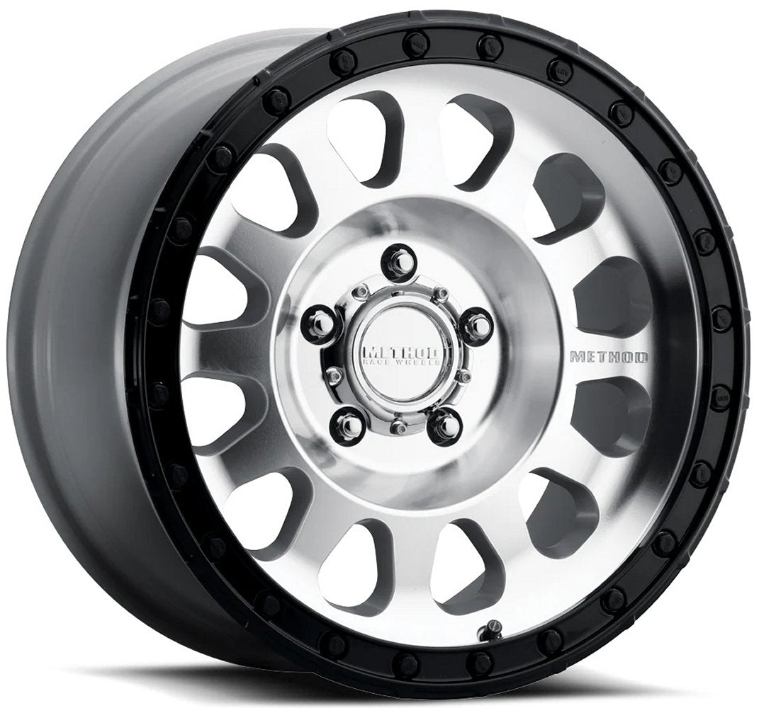 18x9 Method Race MR315 Machined w/ Gloss Black Lip 6x5.5/139.7 18mm