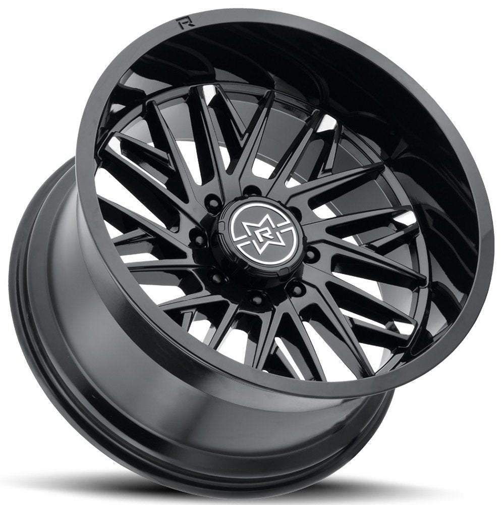 20x12 Method Race MR801 Raised Gloss Black (* May Require Trimming) 8x6.5/165 -40mm - Flex Offroad
