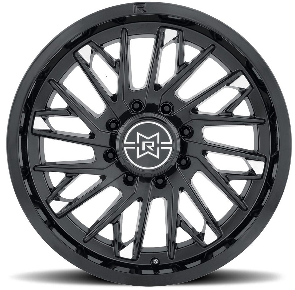 20x9 Method Race MR801 Raised Gloss Black 8x170 -12mm - Flex Offroad