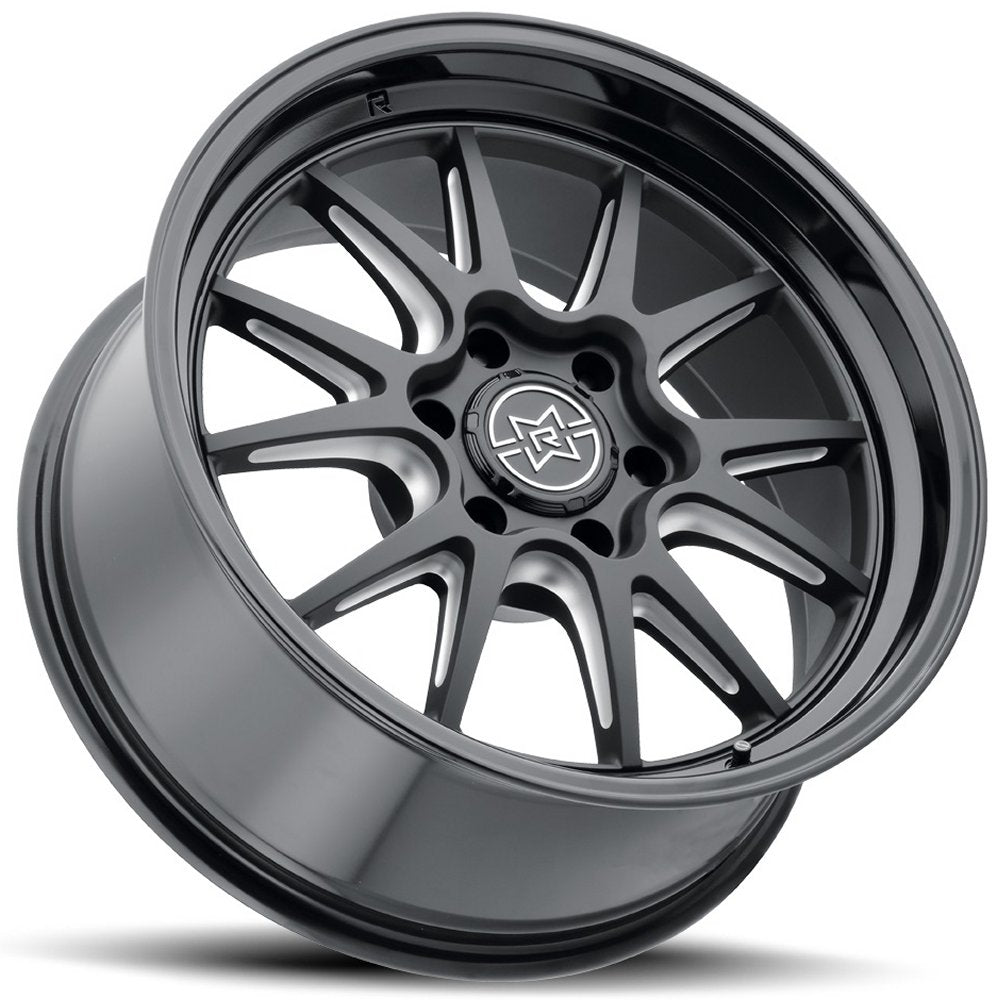 22x10 Method Race MR802 Raised Double Black Milled 6x135 -18mm - Flex Offroad
