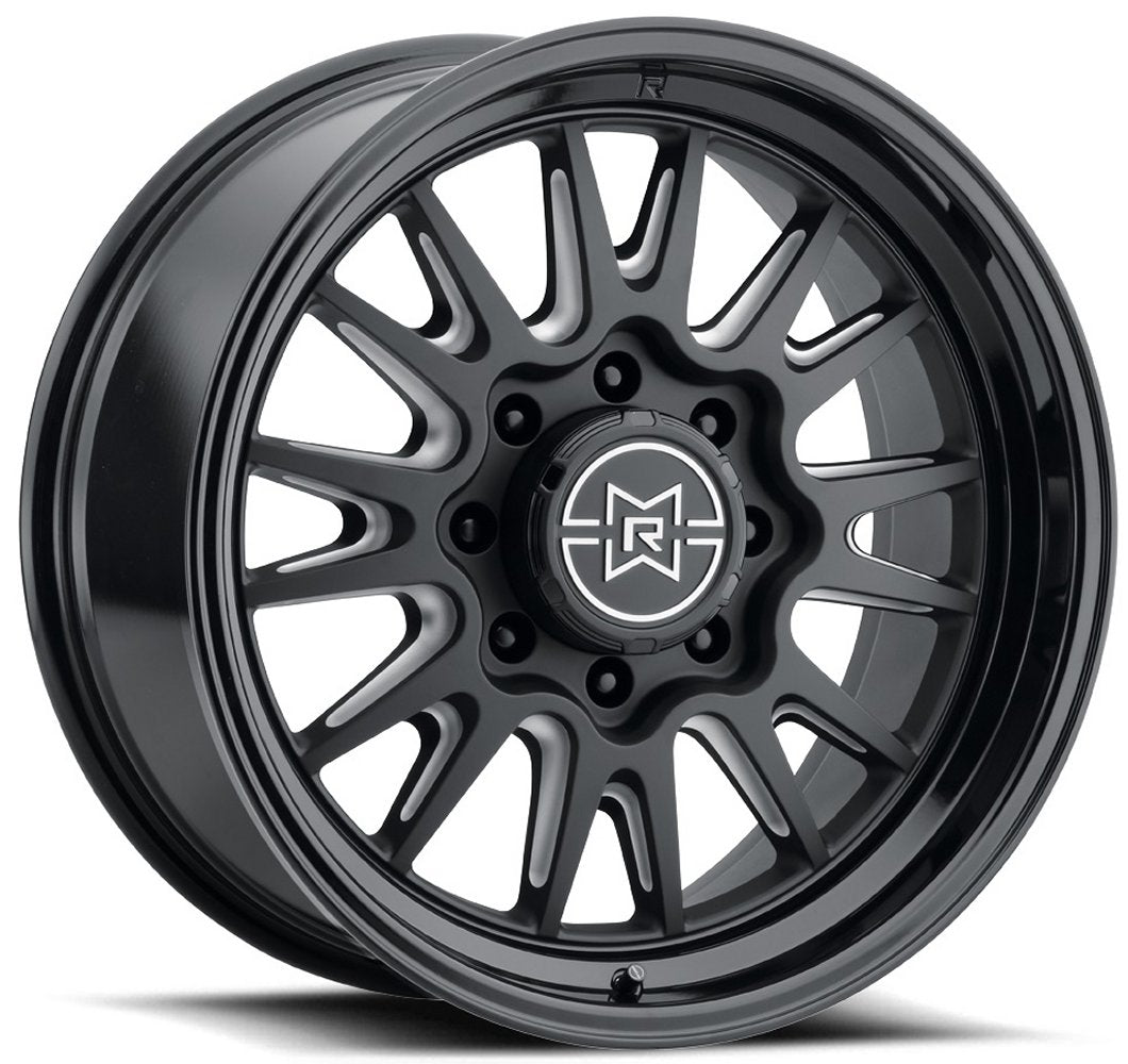 20x9 Method Race MR802 Raised Double Black Milled 8x170 0mm - Flex Offroad