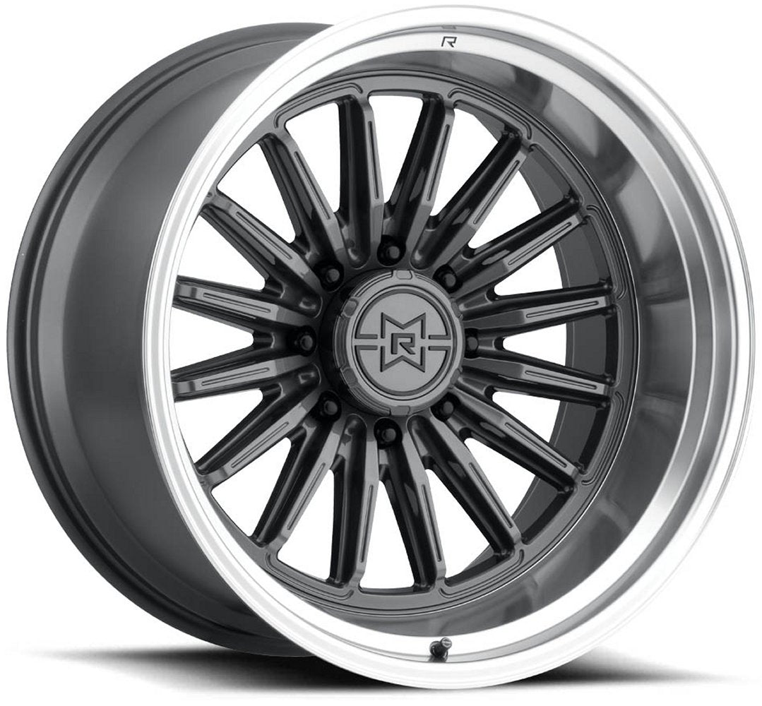 22x12 Method Race MR803 Raised Gloss Titanium w/ Machined Lip (* May Require Trimming) 8x180 -40mm - Flex Offroad