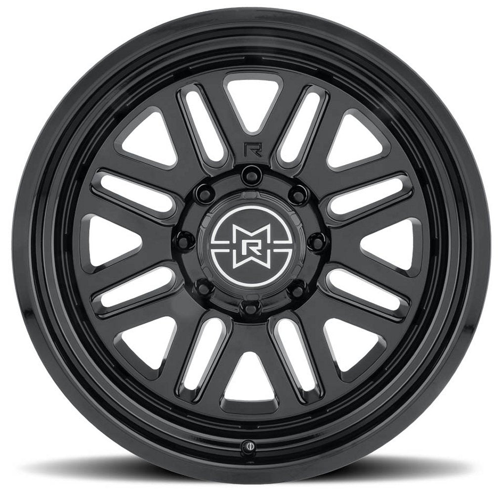 20x10 Method Race MR804 Raised Gloss Black 8x6.5/165 -18mm - Flex Offroad