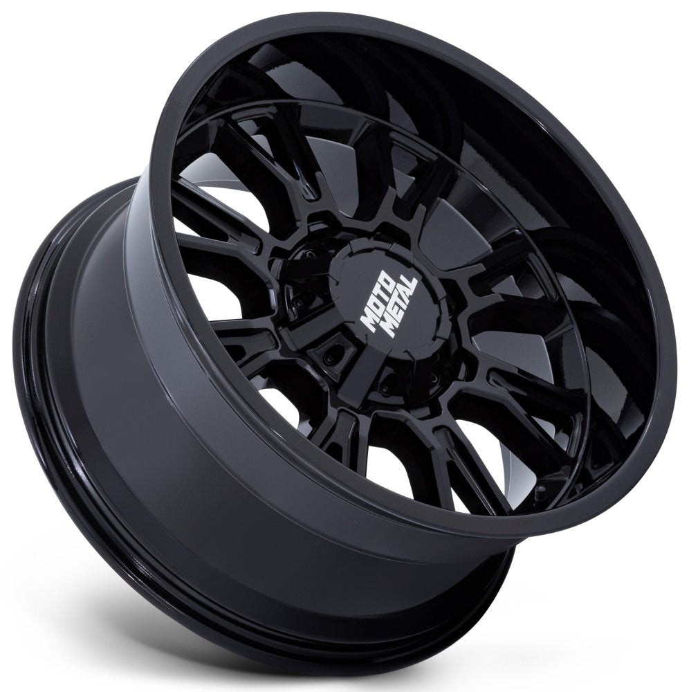 (Clearance - No Returns) 17x9 Moto Metal MO810 Gloss Black 5x5/127 5x5.5/139.7 1mm - Flex Offroad