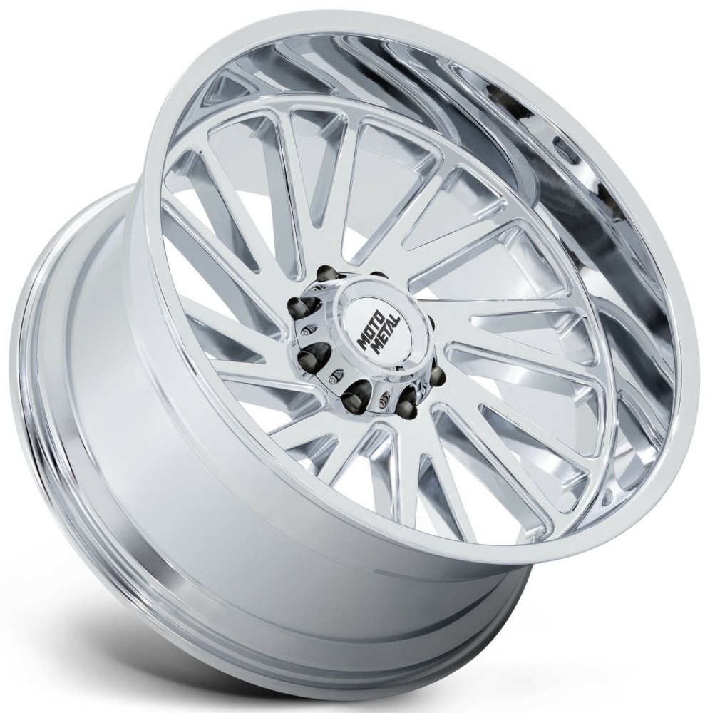 (Clearance - No Returns) 22x10 Moto Metal MO811 Chrome 5x5/127 -18mm - Flex Offroad
