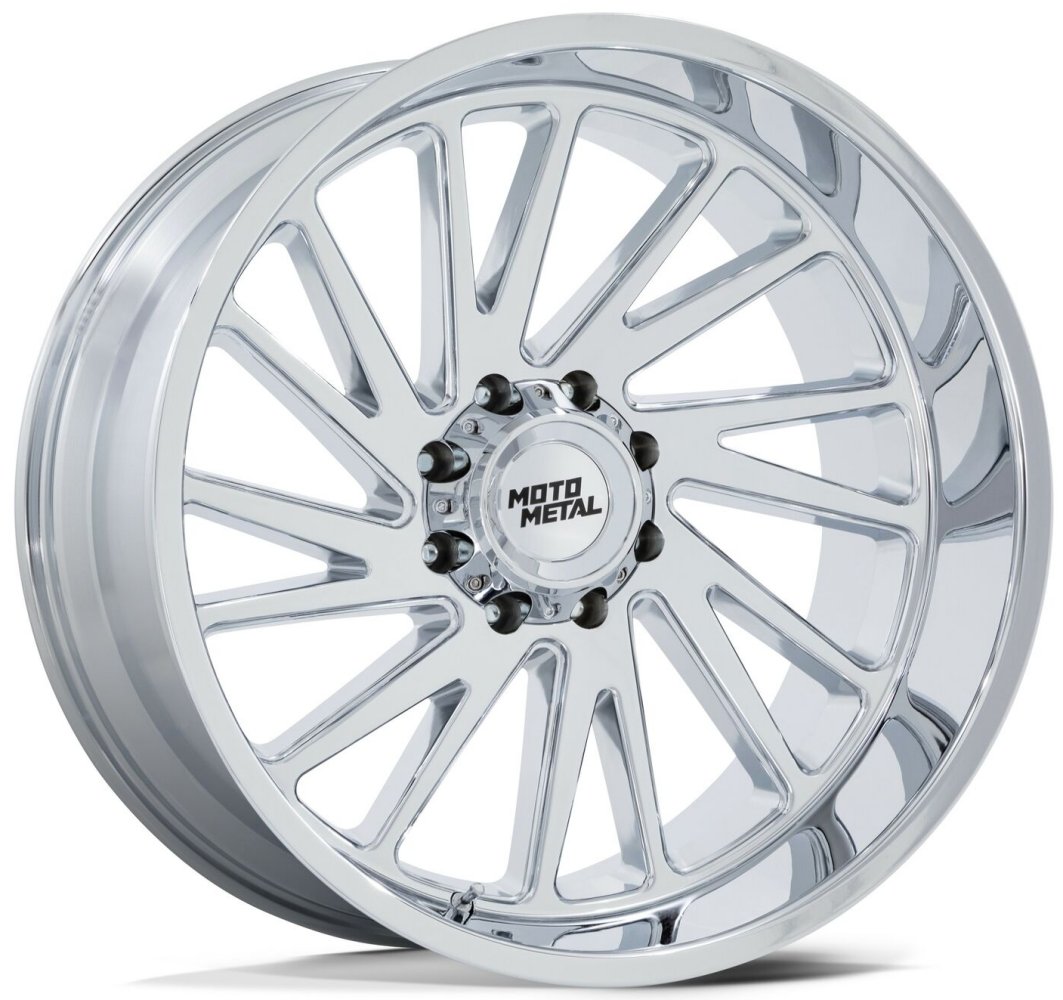 (Clearance - No Returns) 20x10 Moto Metal MO811 Chrome 8x170 -18mm