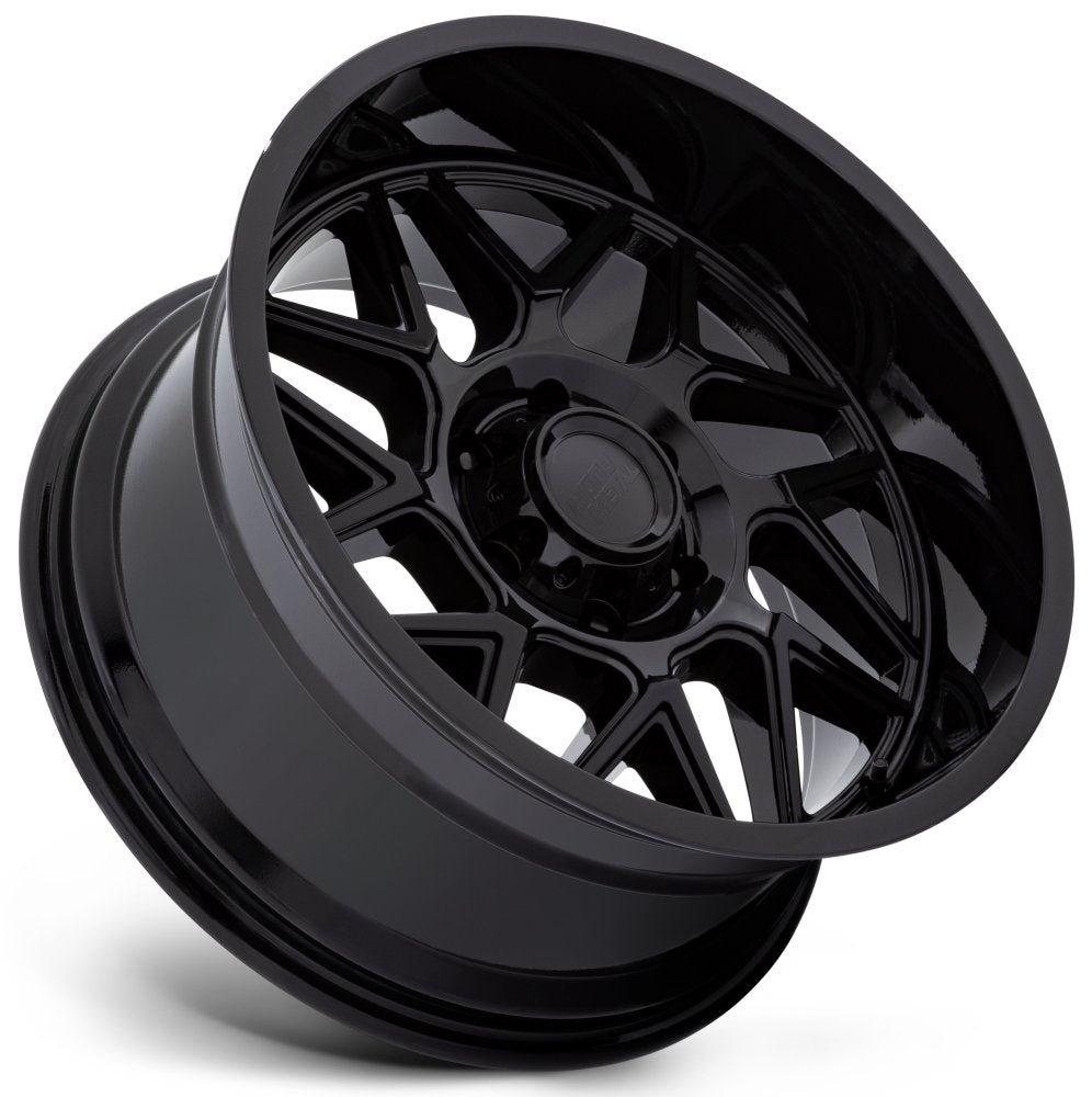 (Clearance - No Returns) 20x10 Moto Metal MO812 Turbine Gloss Black 8x180 -18mm