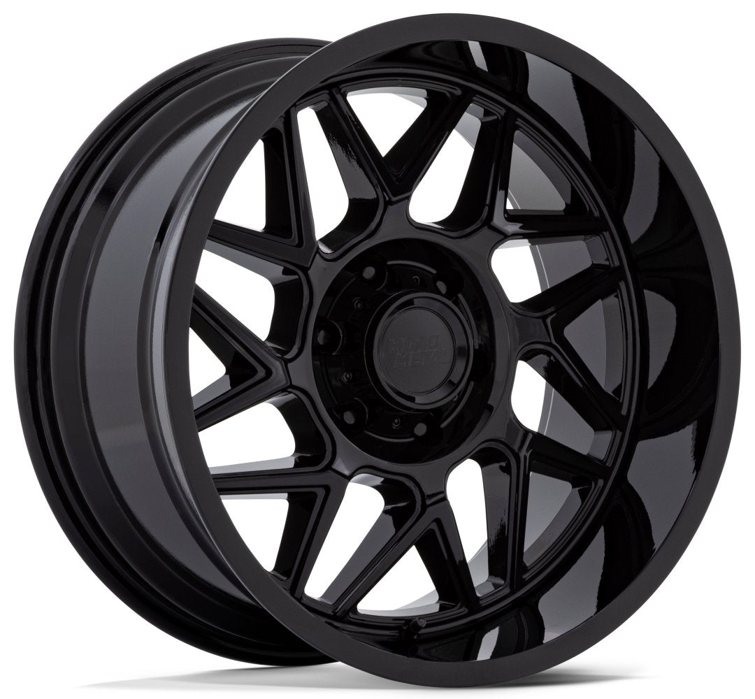 (Clearance - No Returns) 20x10 Moto Metal MO812 Turbine Gloss Black 8x180 -18mm