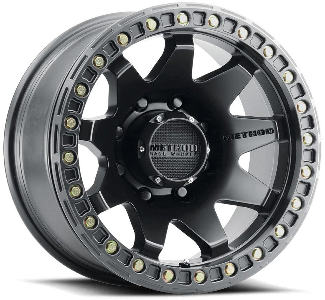 17x9 Method Race MR108 Beadlock Matte Black 8x6.5/165 -44mm - Flex Offroad