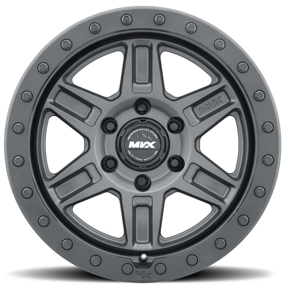 18x9 MVX Off-Road VX61 Matte Graphite 6x5.5/139.7 -12mm - Flex Offroad