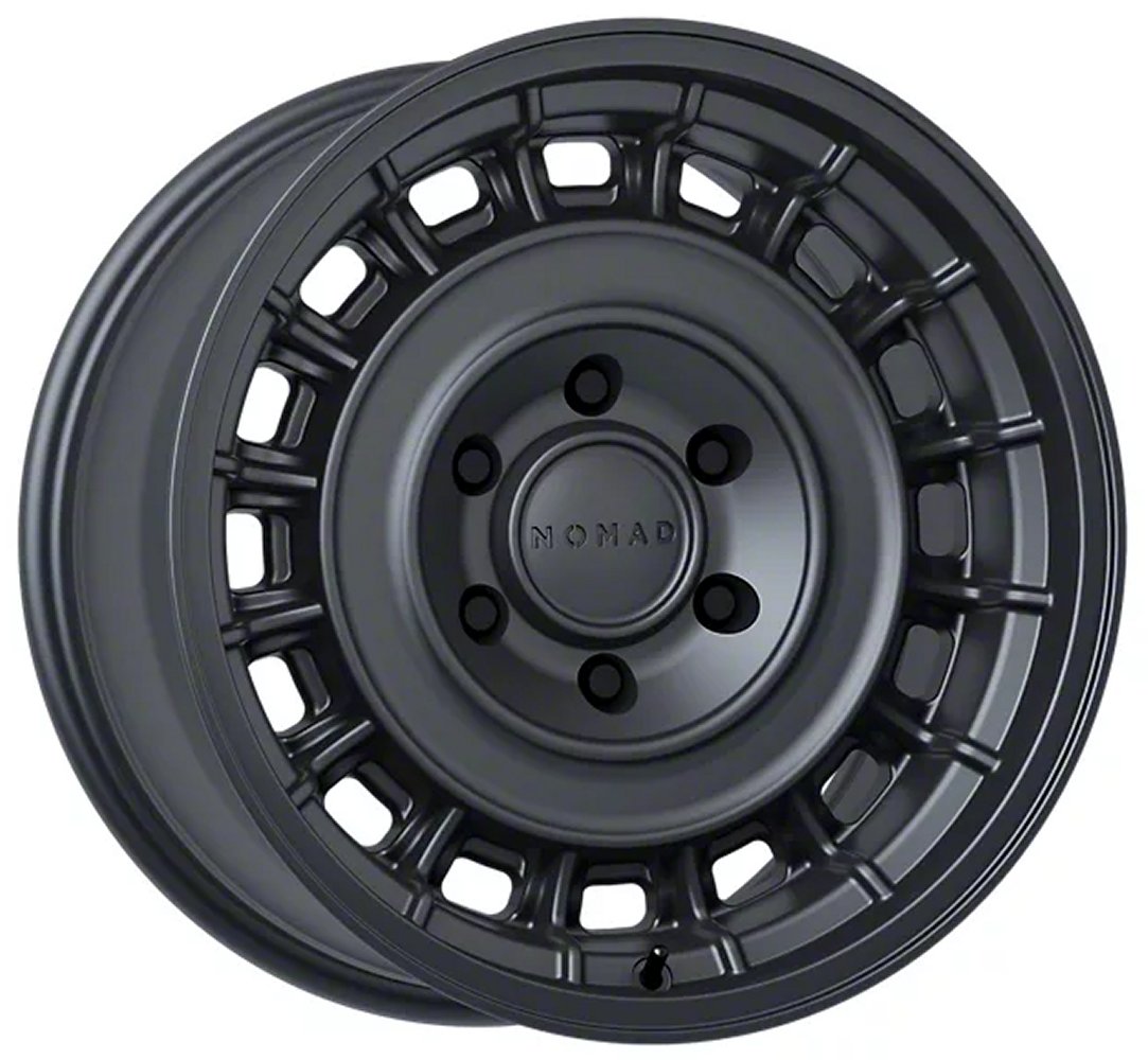 (Clearance - No Returns) 17x8.5 Nomad Off-Road 502 Arvo Satin Black (Flow Form) 6x120 0mm