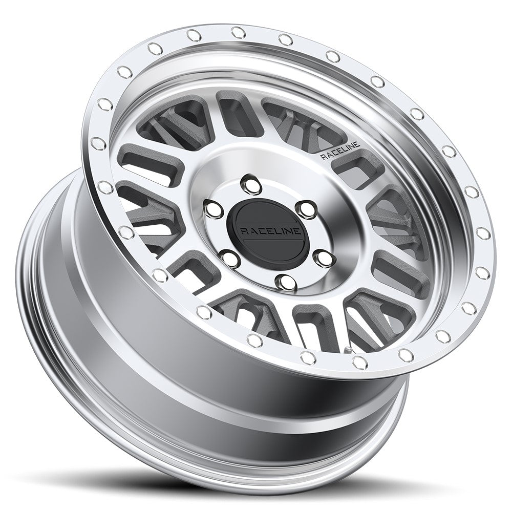 16x8 Raceline 951MC Ryno Machined 5x4.5/114.3 0mm - Flex Offroad