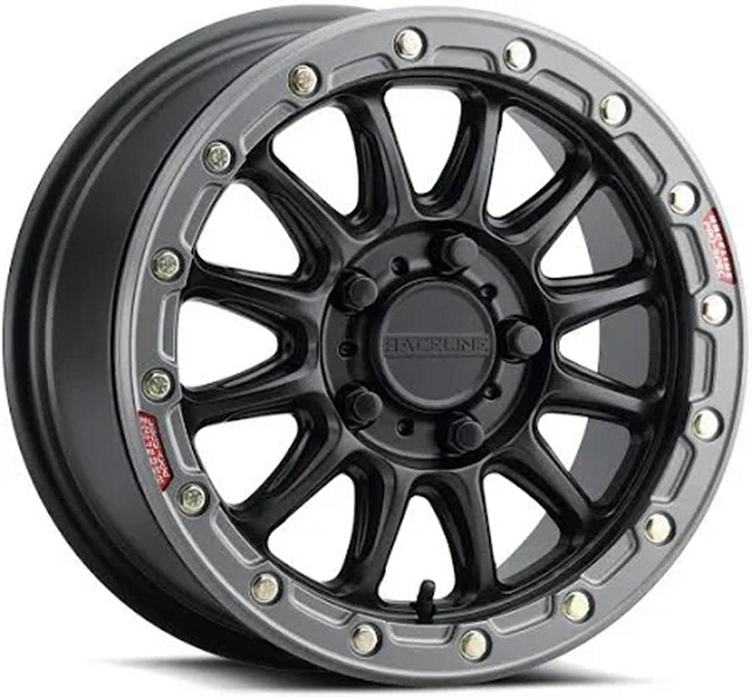 (Black Friday Sale) 17x8.5 Raceline 960B Alpha Satin Black 5x5/127 35mm