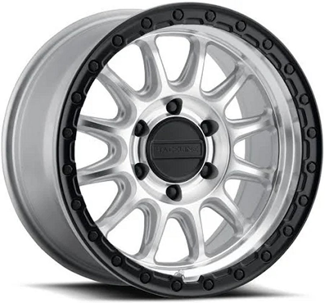 18x9 Raceline 960MB Alpha Machined w/ Black Lip 8x170 18mm - Flex Offroad