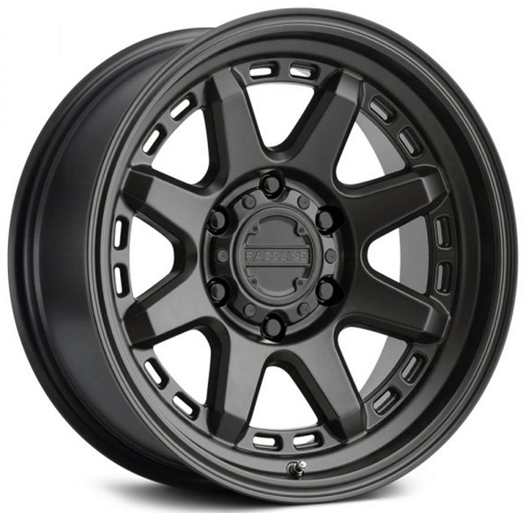 15x8 Raceline 947B Scout Satin Black (CUV) 5x4.5/114.3 -24mm