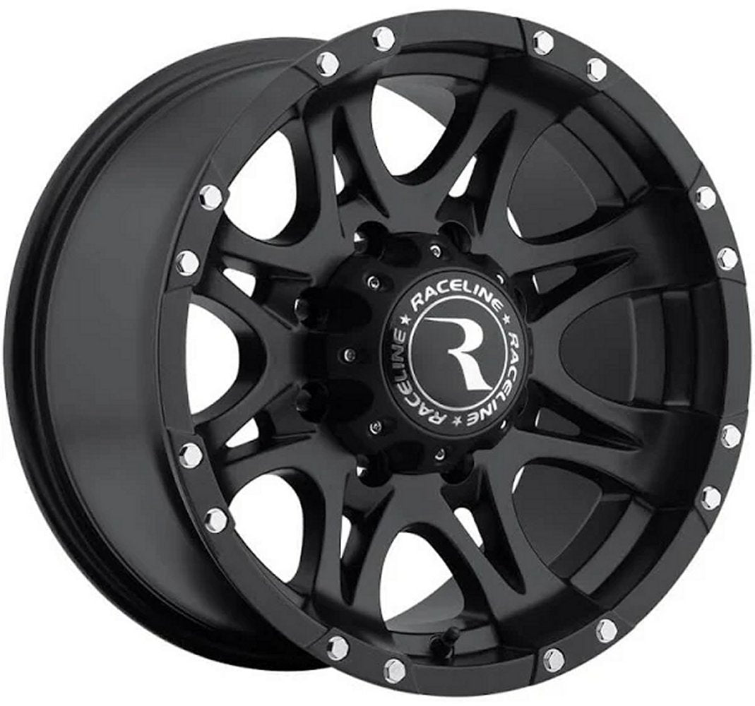 17x9 Raceline 981 Raptor Black (8 Lug) 8x170 -12mm - Flex Offroad