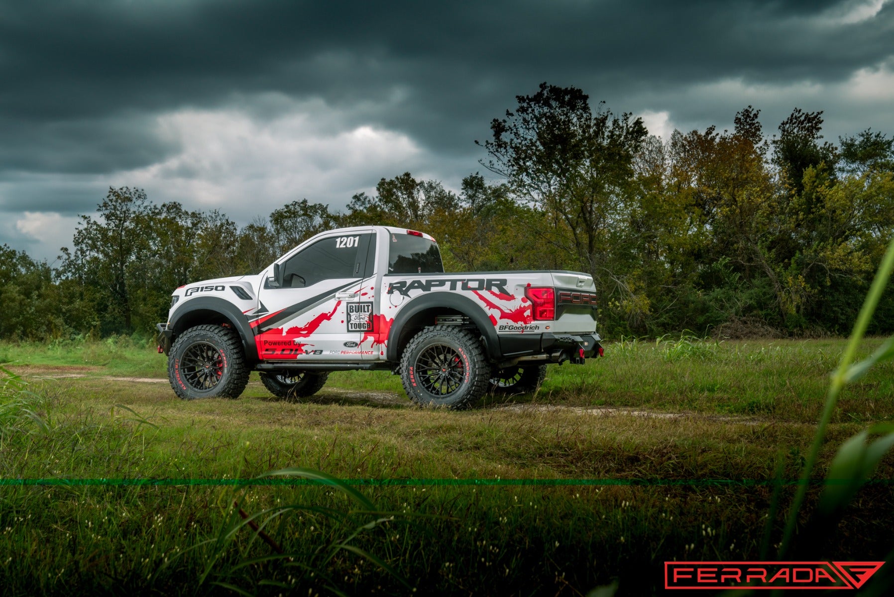 22x10 Ferrada Forge-8 Off-Road FTR9 Obsidian Black (Rotary Forged) 6x5.5/139.7 -18mm - Flex Offroad