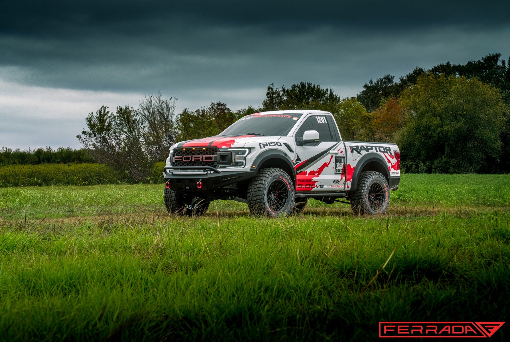 22x10 Ferrada Forge-8 Off-Road FTR9 Obsidian Black (Rotary Forged) 6x135 -18mm - Flex Offroad