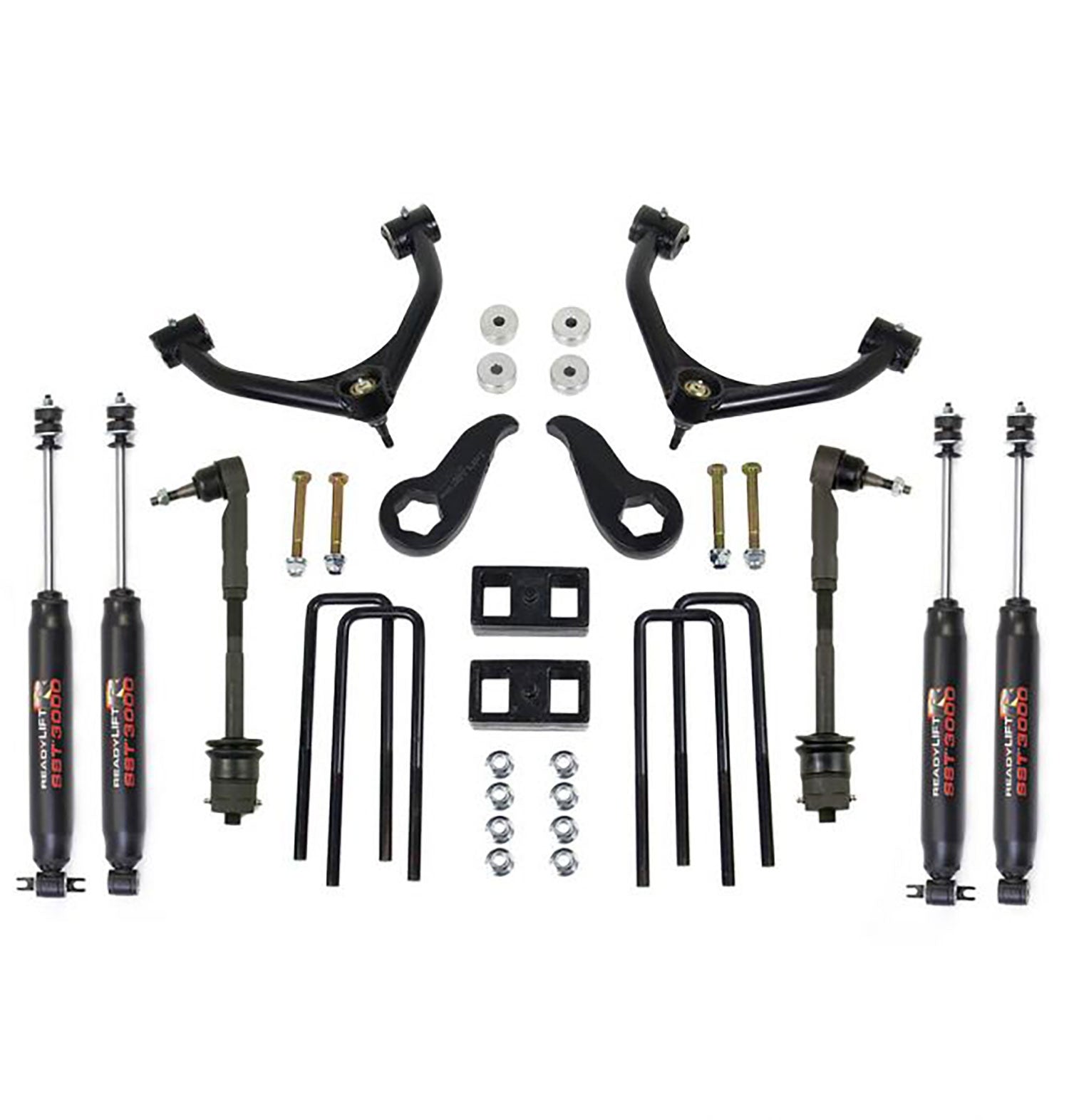 ReadyLIFT 3.5'' Front 2'' Rear SST Lift Kit w/ SST3000 Shocks 2011-2019 Chevrolet/GMC 3500HD Tow Package/ 3500 Dually 69-3522 - Flex Offroad