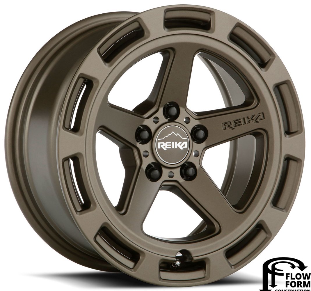 (Clearance - No Returns) 17x7 Reika R20 Teton Bronze 5x100 15mm - Flex Offroad
