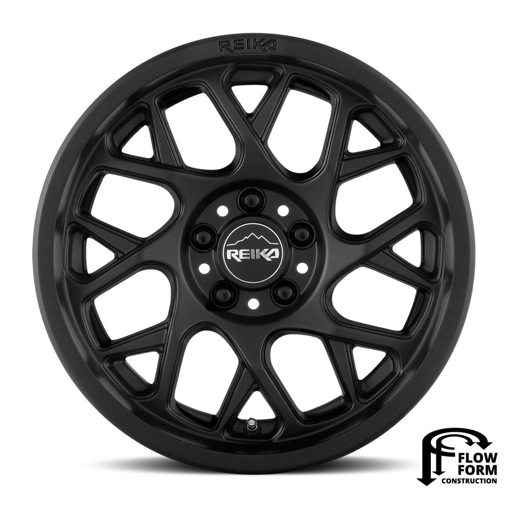 (Clearance - No Returns) 15x7 Reika R25 Detour Satin Black 5x100 15mm - Flex Offroad