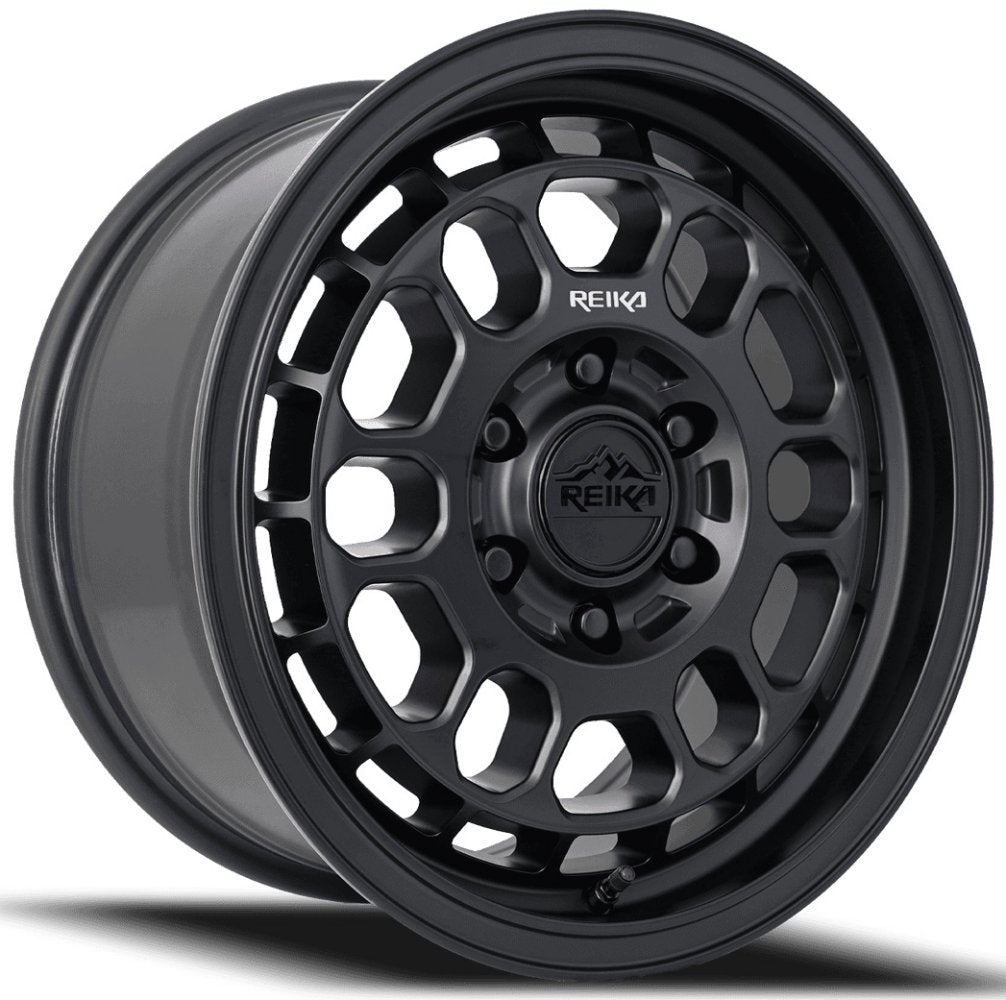 17x8 Reika R35V Rambler Satin Black (Flow Formed) 5x130 35mm - Flex Offroad
