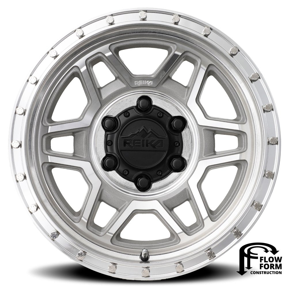 17x8.5 Reika R40 Trooper Machined Clear (Flow Formed) 5x150 0mm - Flex Offroad