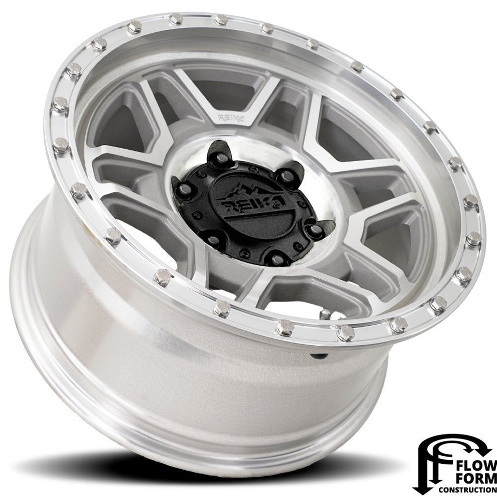17x8.5 Reika R40 Trooper Machined Clear (Flow Formed) 5x150 0mm - Flex Offroad
