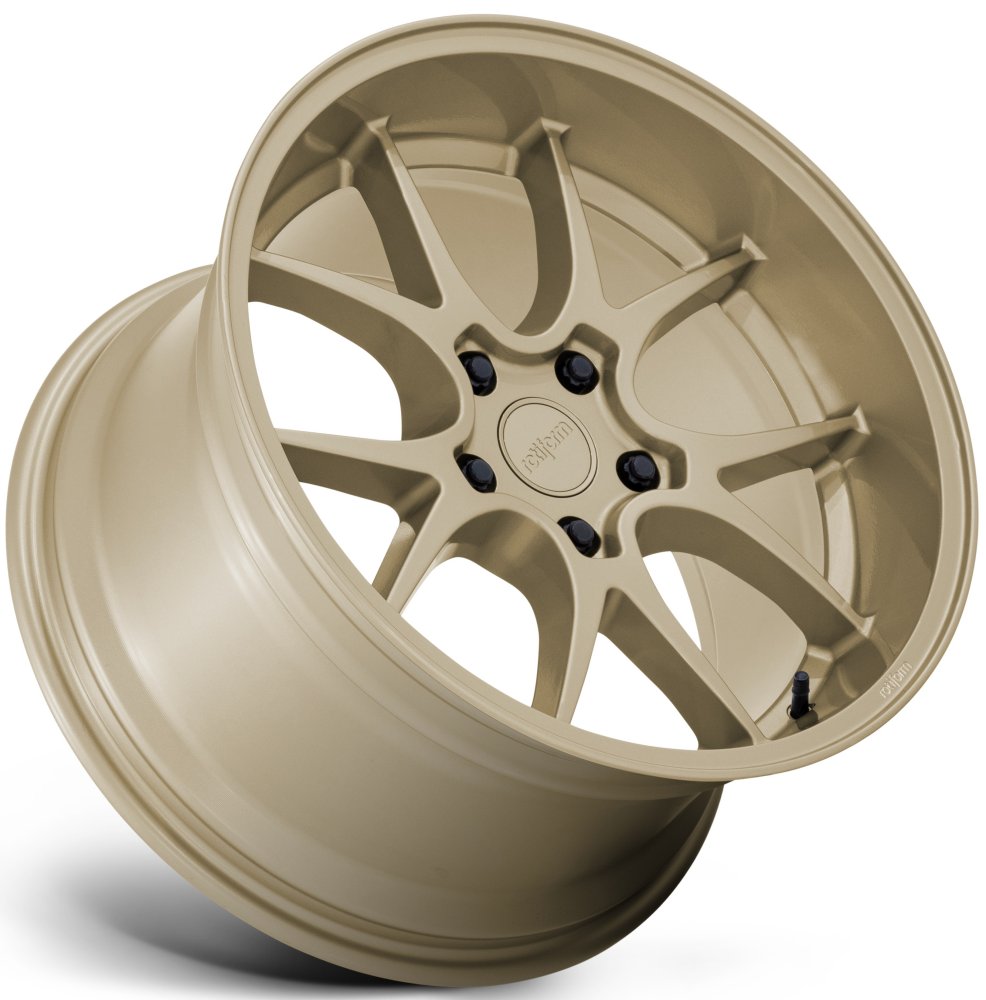 19X11 Rotiform LTN-J Gloss Gold RC207 5x112 40mm