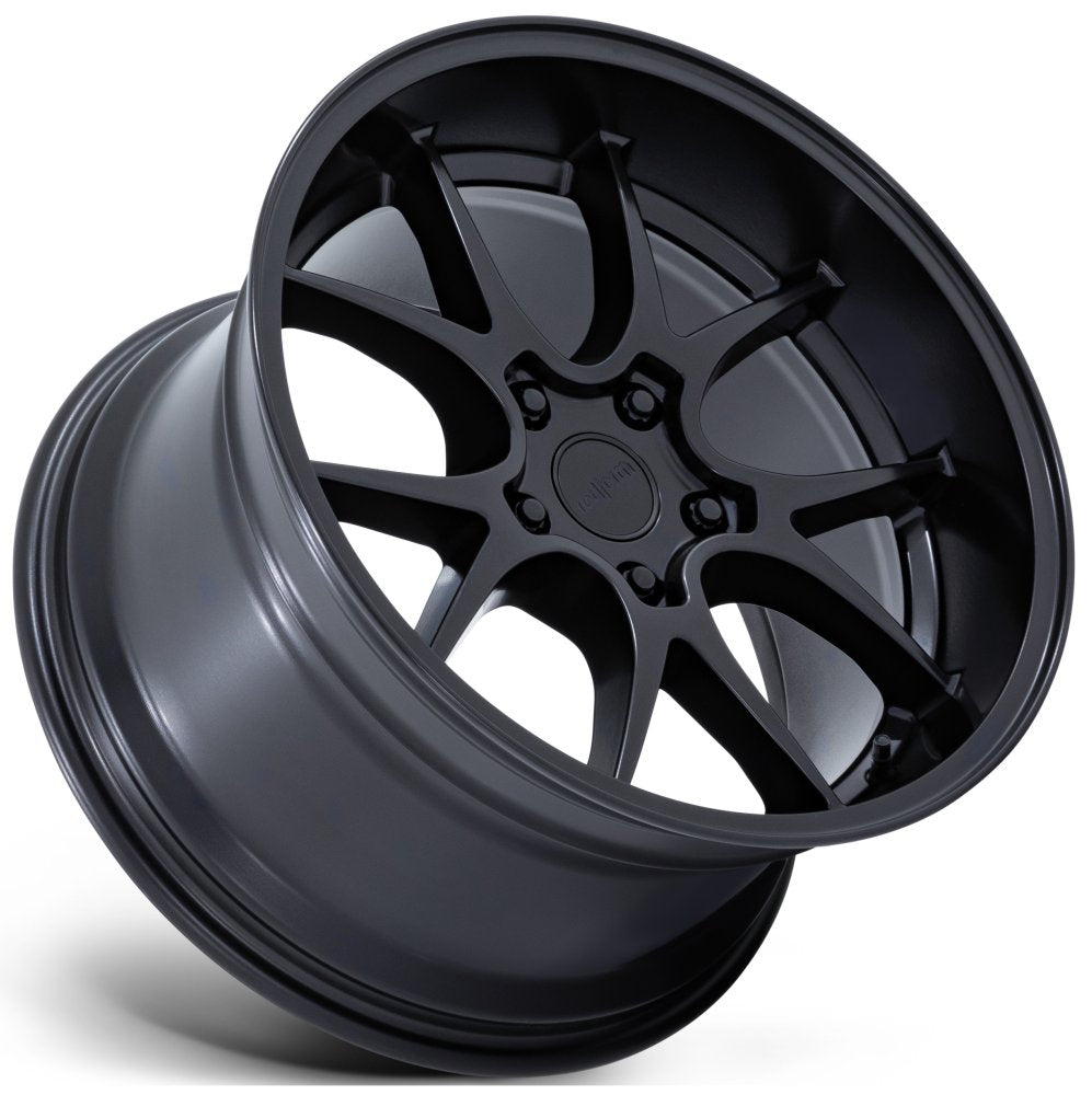 19X9.5 Rotiform LTN-J Matte Black RC207 5x4.5/114.3 20mm
