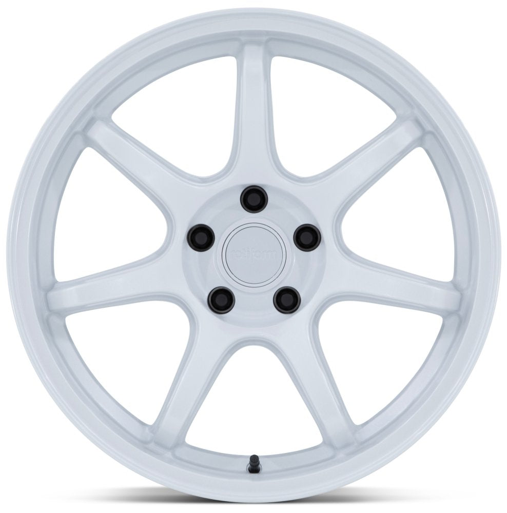 19X8.5 Rotiform LBPU Gloss White RC208 5x100 35mm