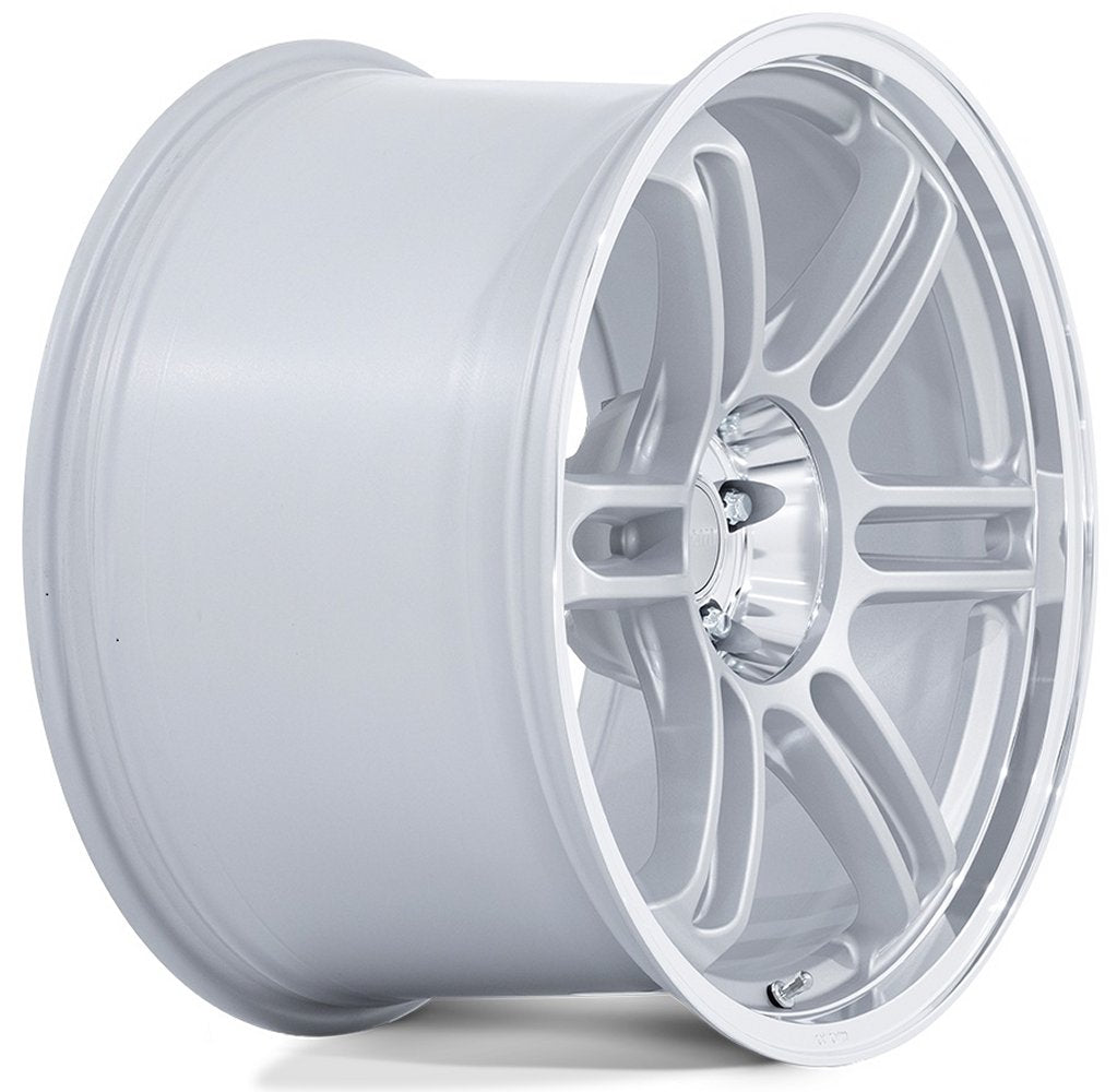 20X9.5 Rotiform RPS Matte Silver w/ Diamond Cut Lip RC209 5x4.5/114.3 35mm