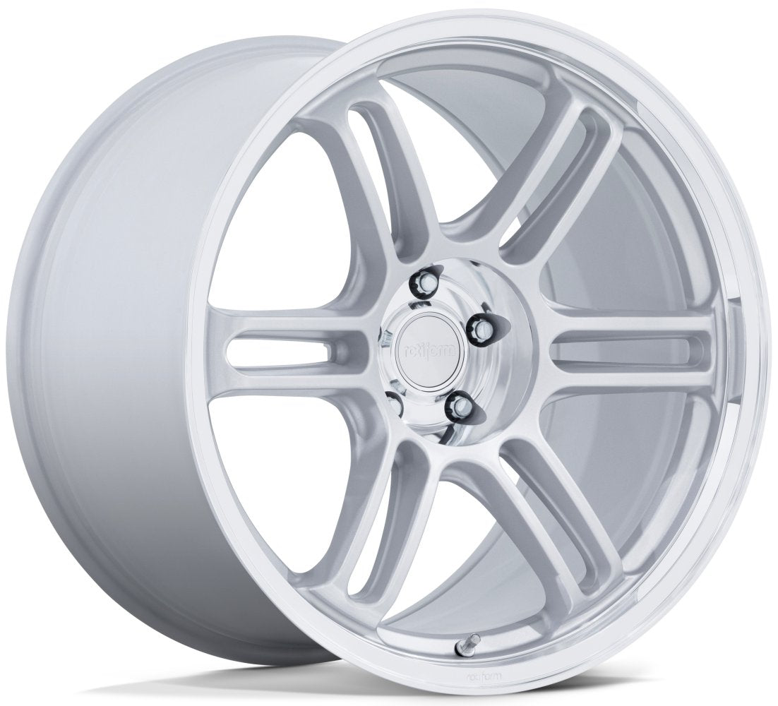 20X12 Rotiform RPS Matte Silver w/ Diamond Cut Lip RC209 5x4.5/114.3 25mm