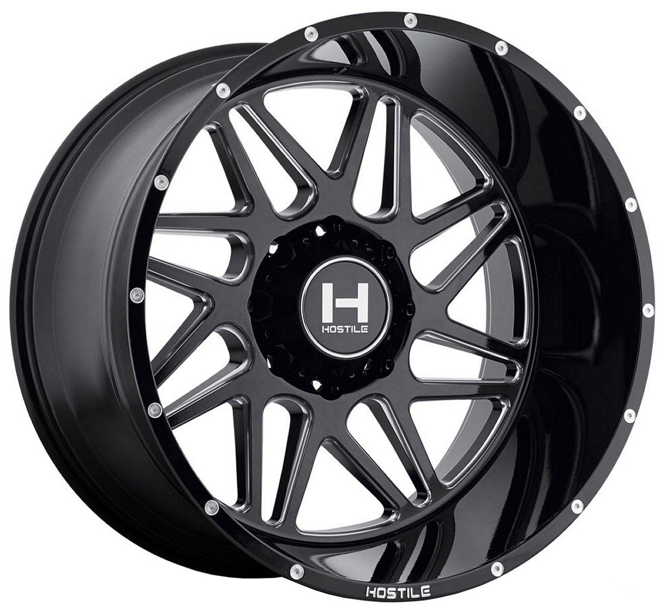 20X9 Hostile H108 Sprocket Blade Cut (8 Lug) 8x6.5/165 10mm - Flex Offroad