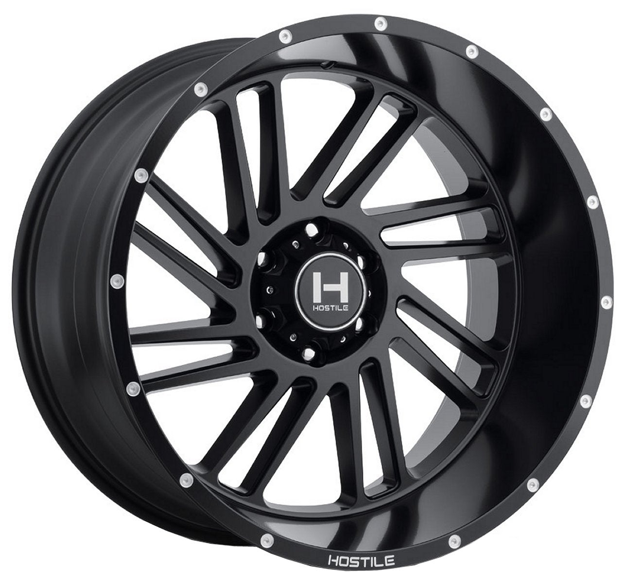 24X14 Hostile H110 Stryker Asphalt (* May Require Trimming) 6x5.5/139.7 -76mm - Flex Offroad