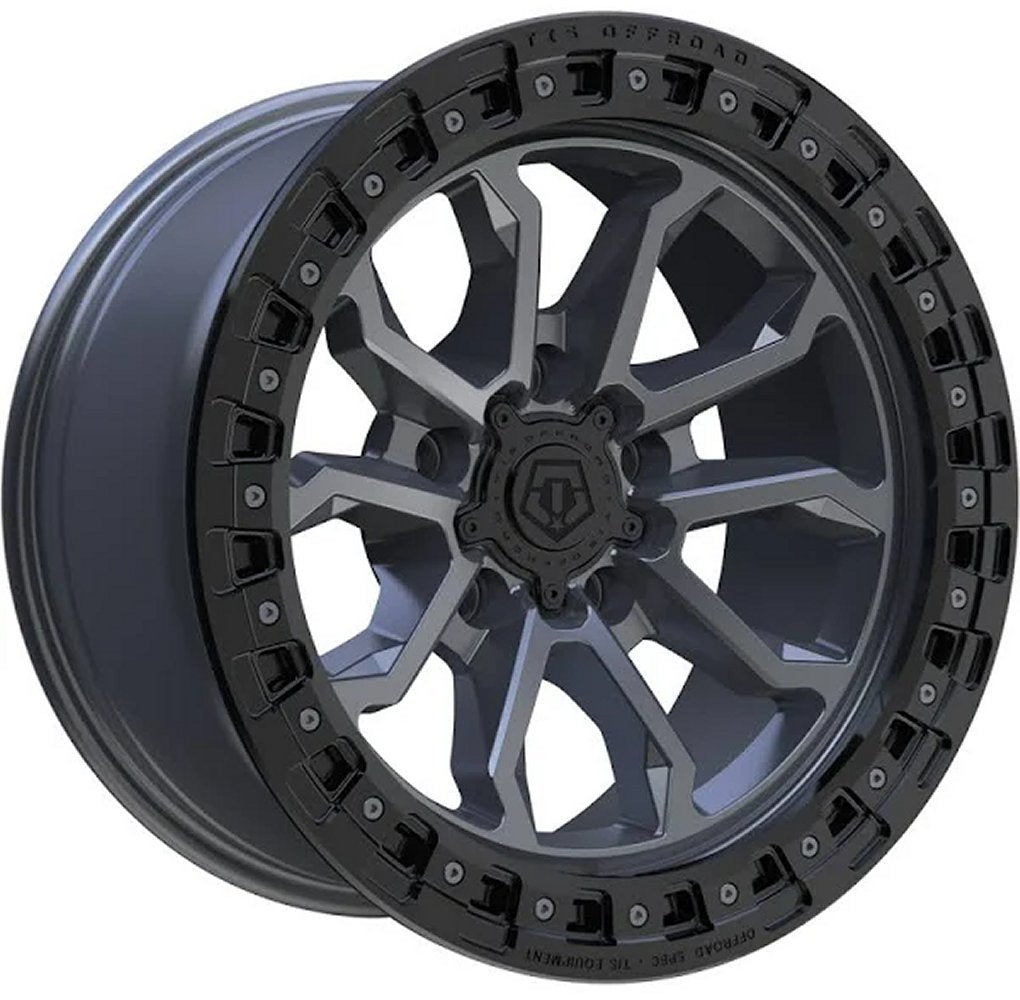 17x9 TIS Off-Road 556AB Satin Anthracite w/ Black Bead Ring 5x5/127 -13mm - Flex Offroad
