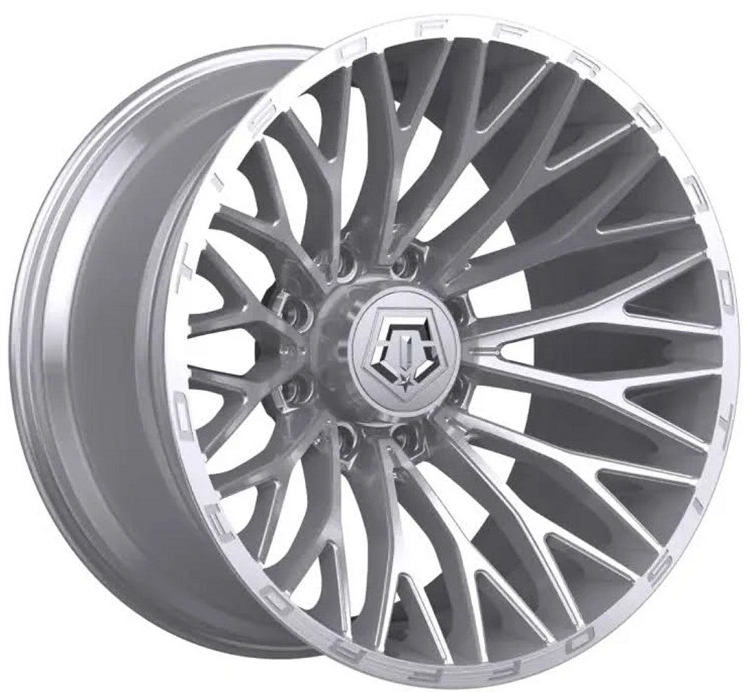 20X12 TIS Off-Road 566BSM Brushed Silver & Milled (8-Lug) (* May Require Trimming) 8x170 -44mm