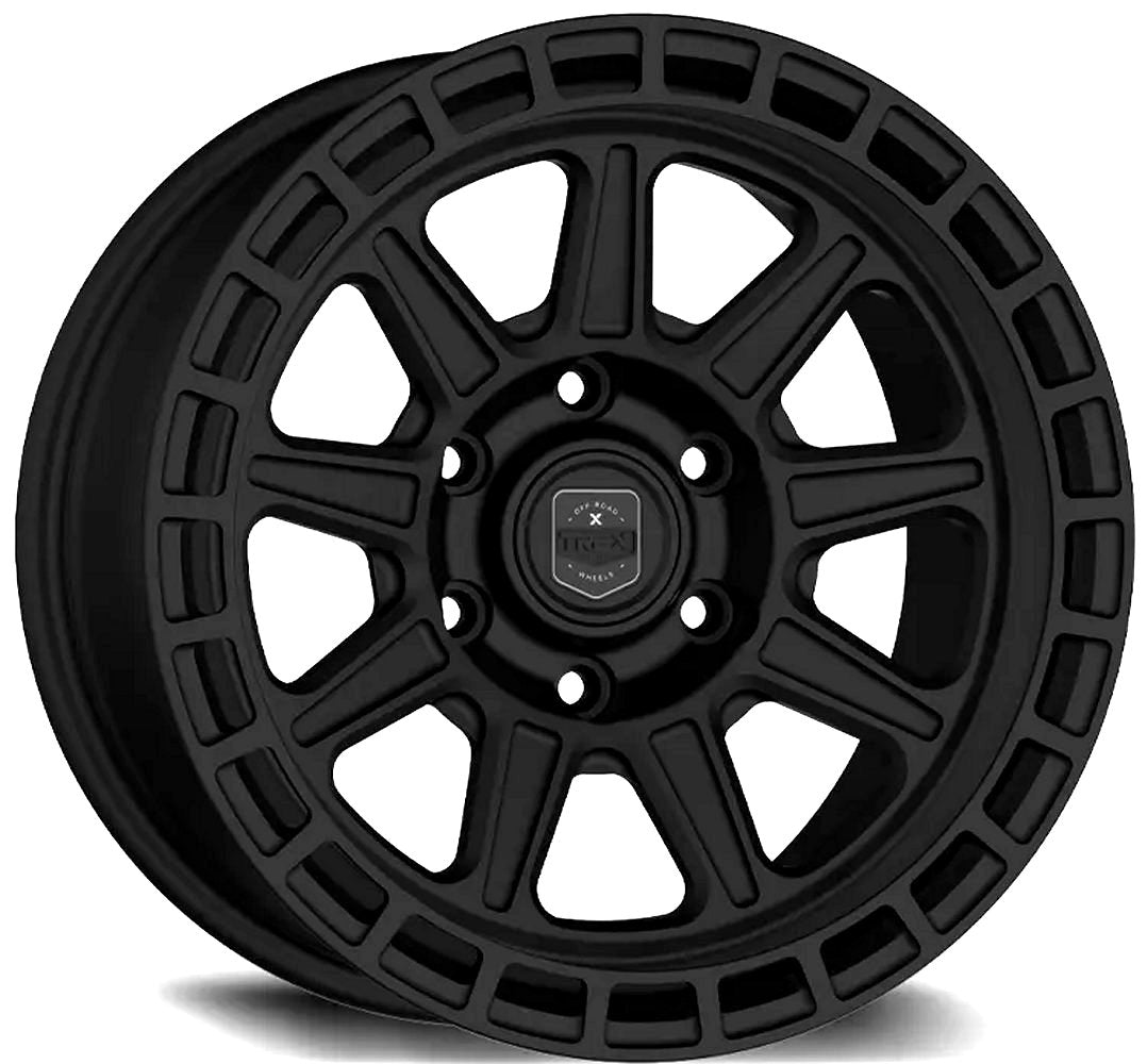 17X8.5 TREX Off-Road T300 Matte Black (Fully Forged) 6x135 0mm - Flex Offroad